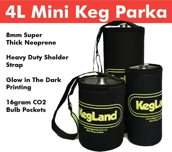 4L Glow in the Dark Mini Keg Neoprene Keg Parka / Jacket