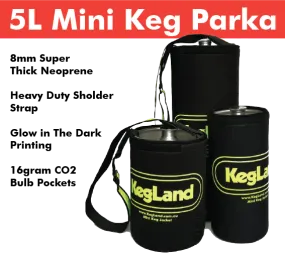 5L Glow in the Dark Mini Keg Neoprene Keg Parka/Jacket