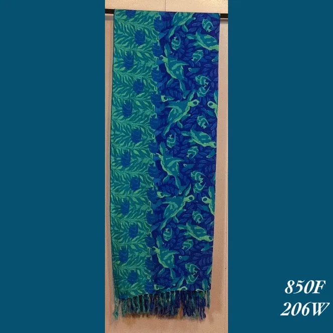 850F - 206W , Fringed scarf