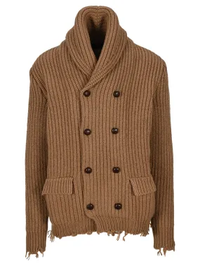 Alanui Rib Knit Peacoat