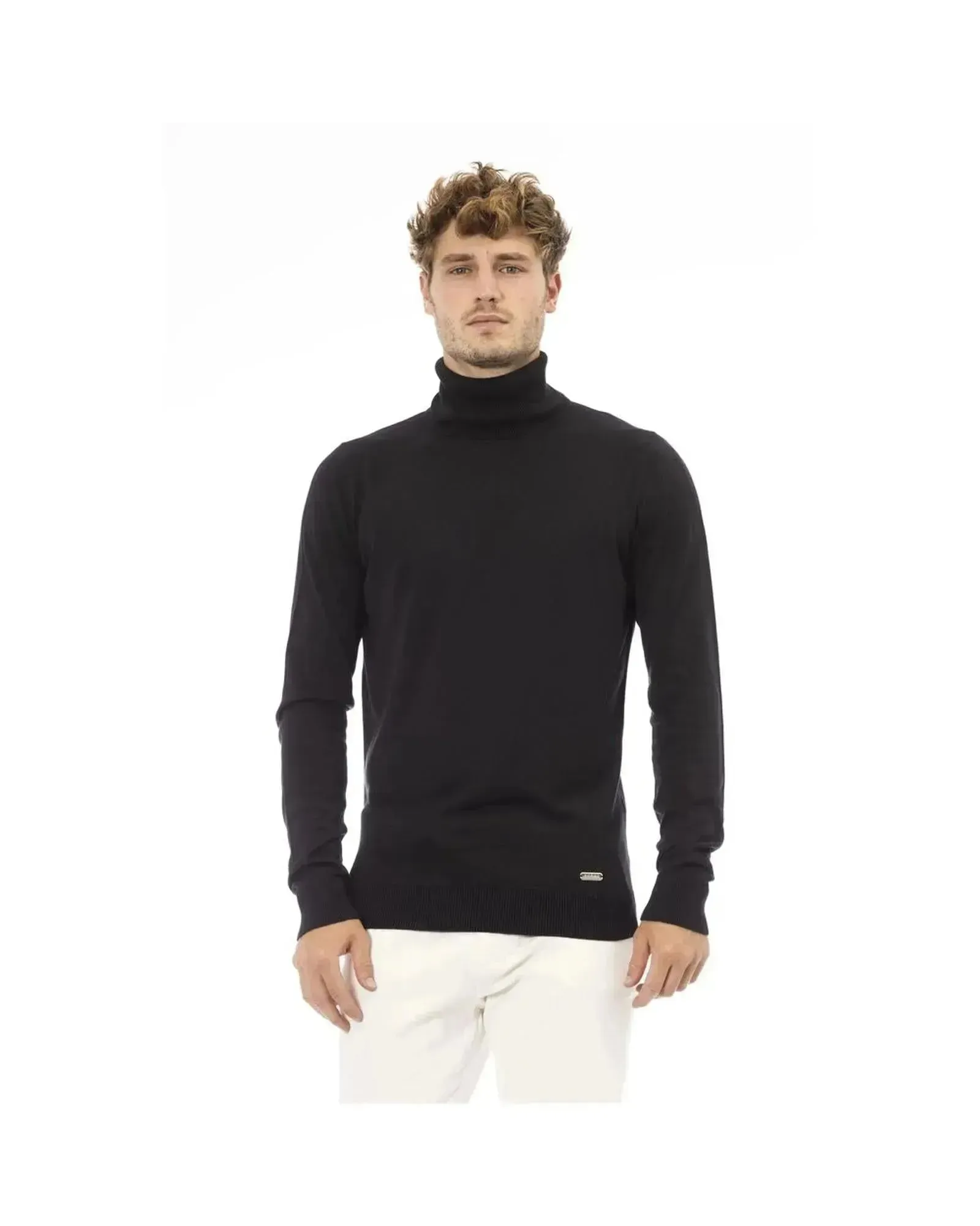 Baldinini Trend Men's Black Modal Sweater - 56 IT