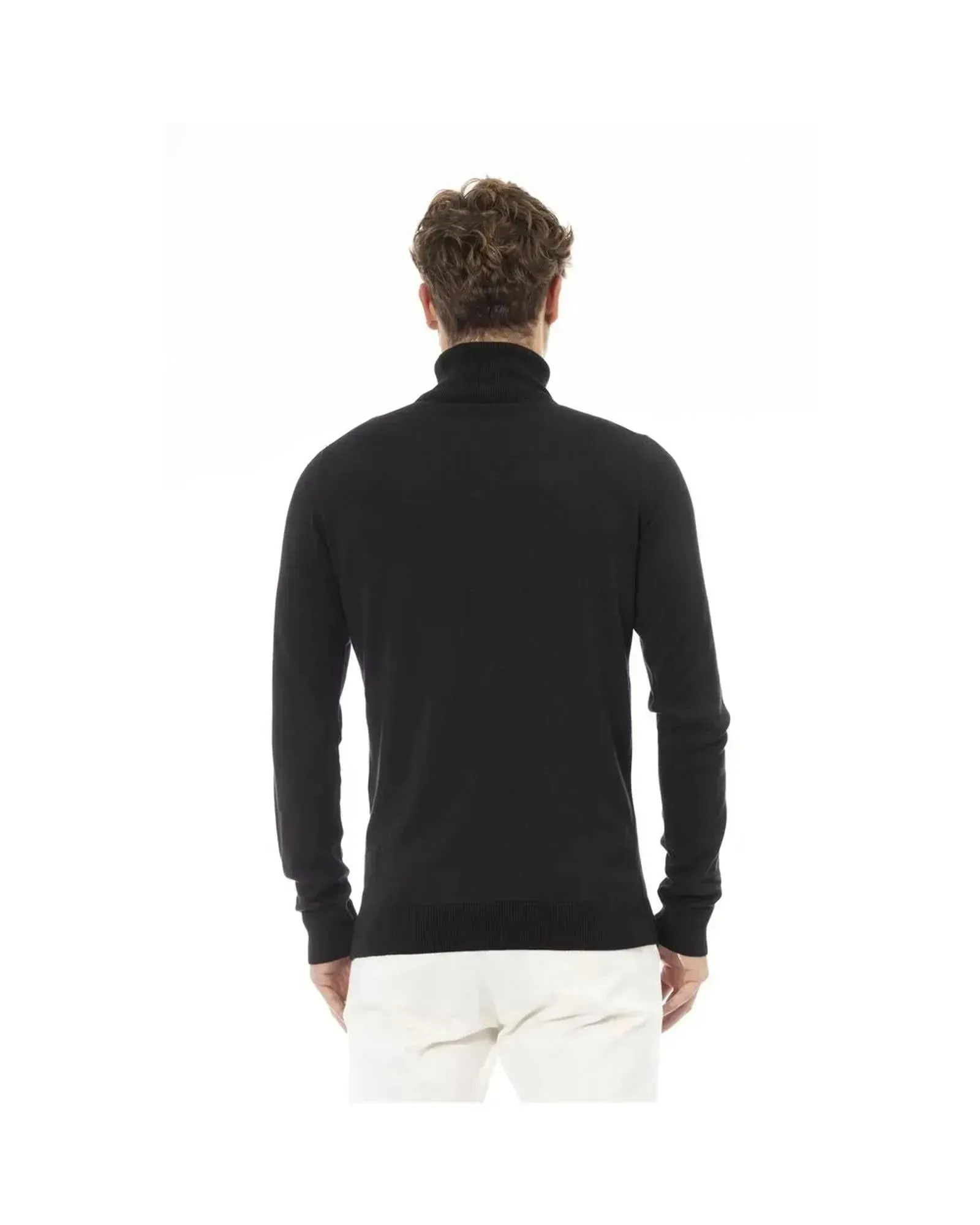 Baldinini Trend Men's Black Modal Sweater - 56 IT