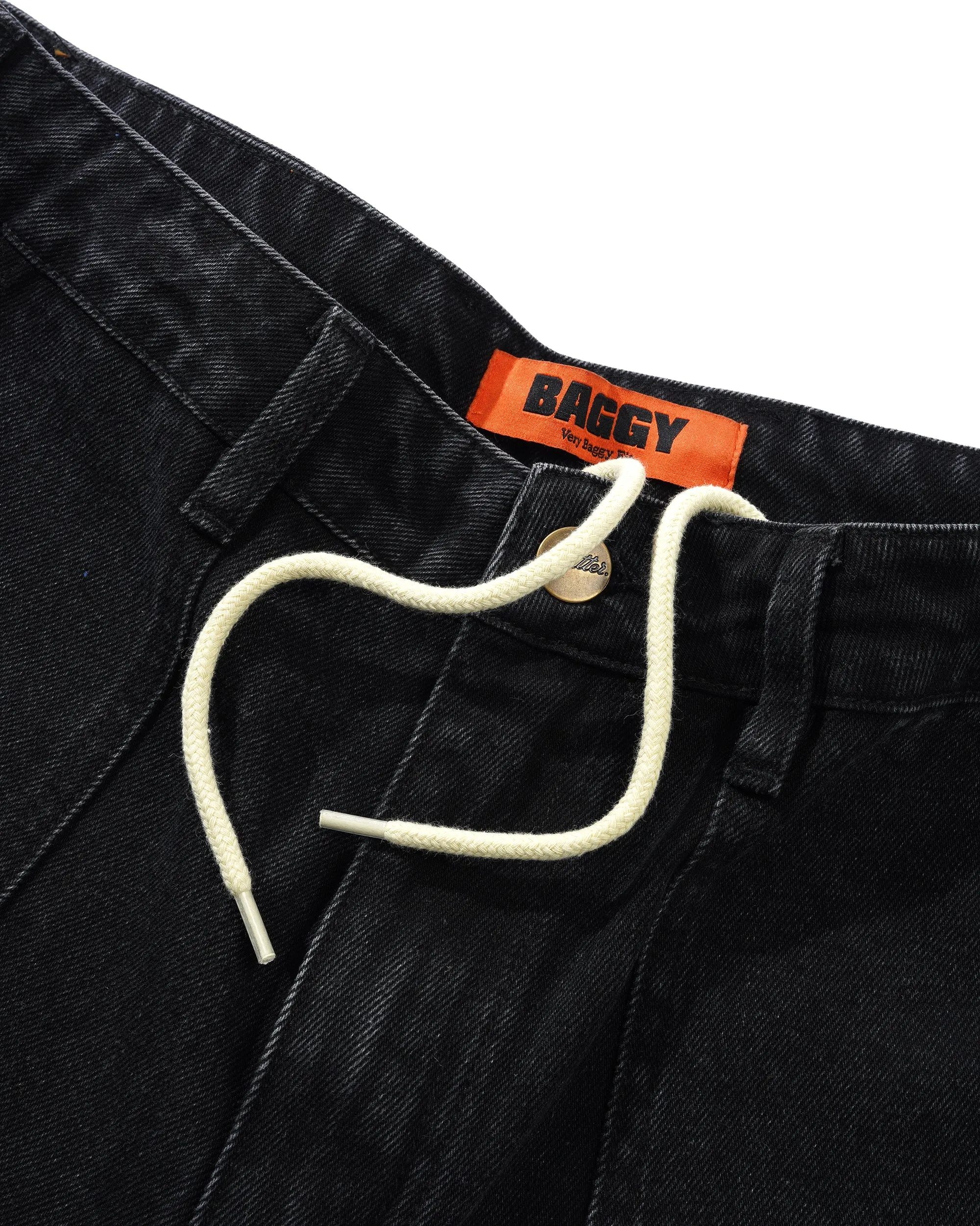 Butter Patch Pocket Denim Jeans: Washed Black