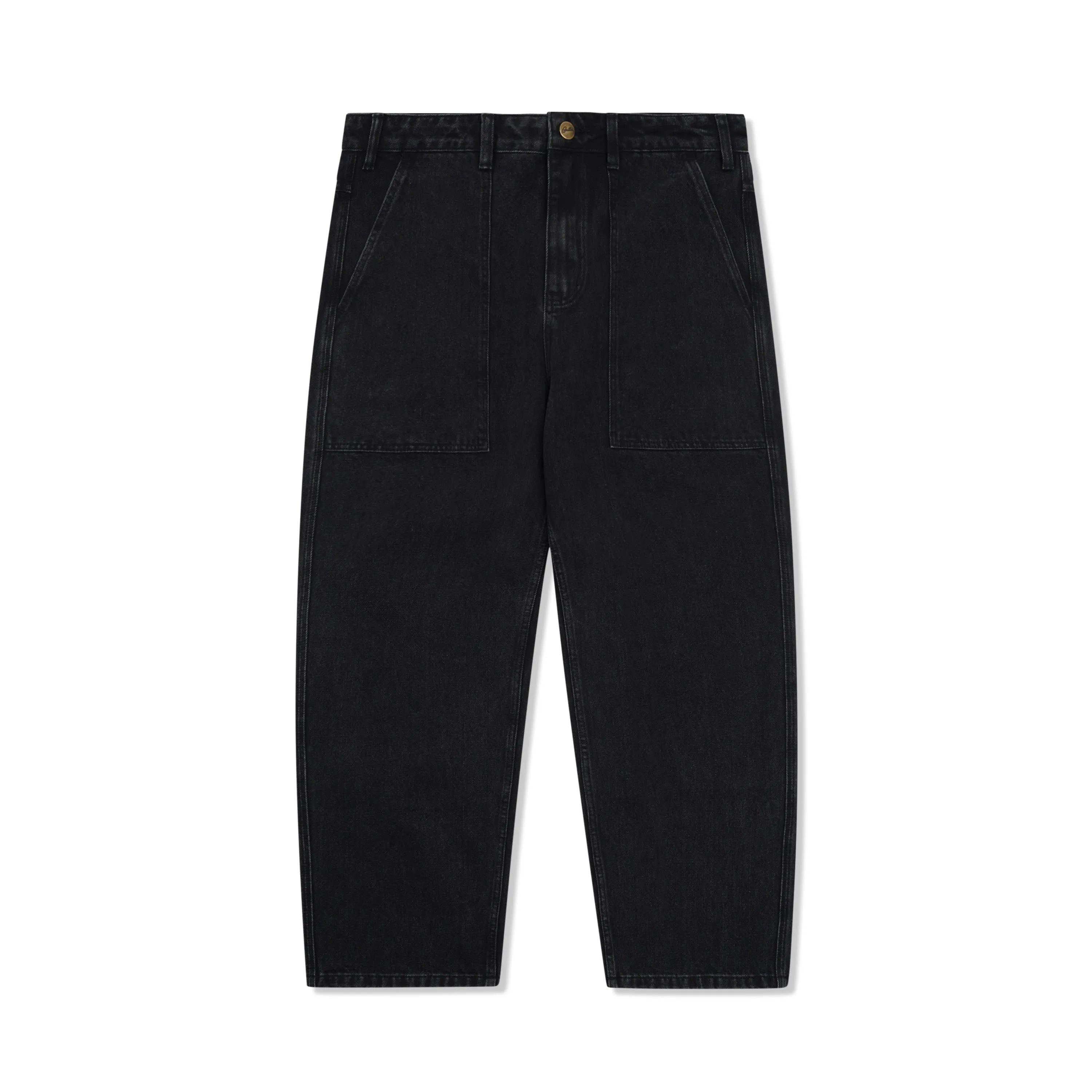 Butter Patch Pocket Denim Jeans: Washed Black