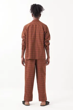 Checkered Shacket Co-Ord ( Set Of 3)