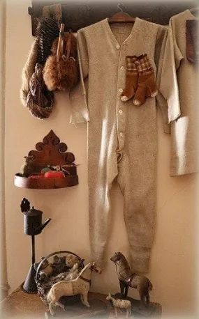 Child's Long Johns Union Suit Pilgrim Sears Brand 1930's