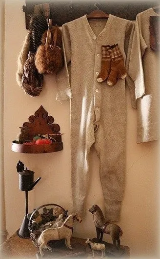 Child's Long Johns Union Suit Pilgrim Sears Brand 1930's