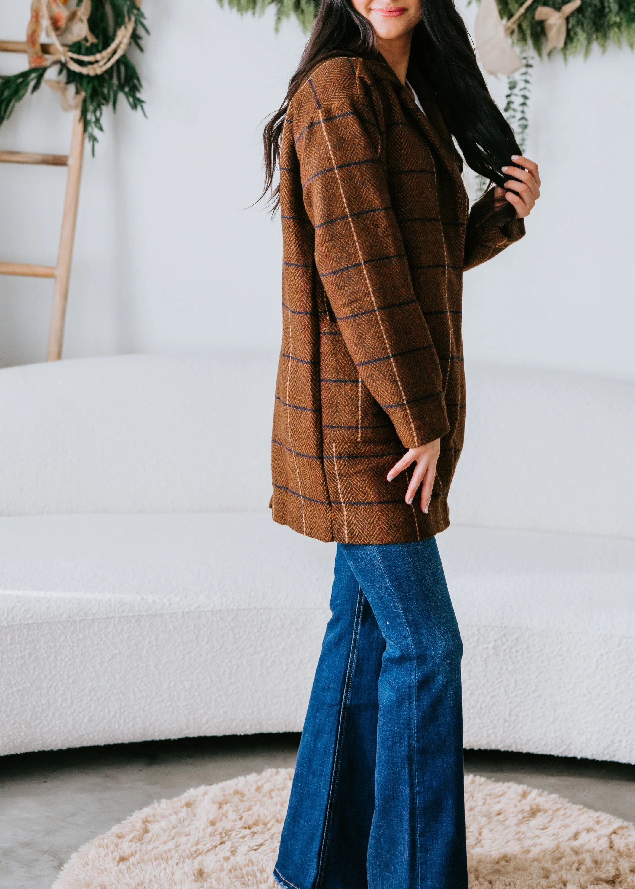 Clarke Patterned Peacoat