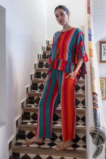 Colourful Stripe Pants