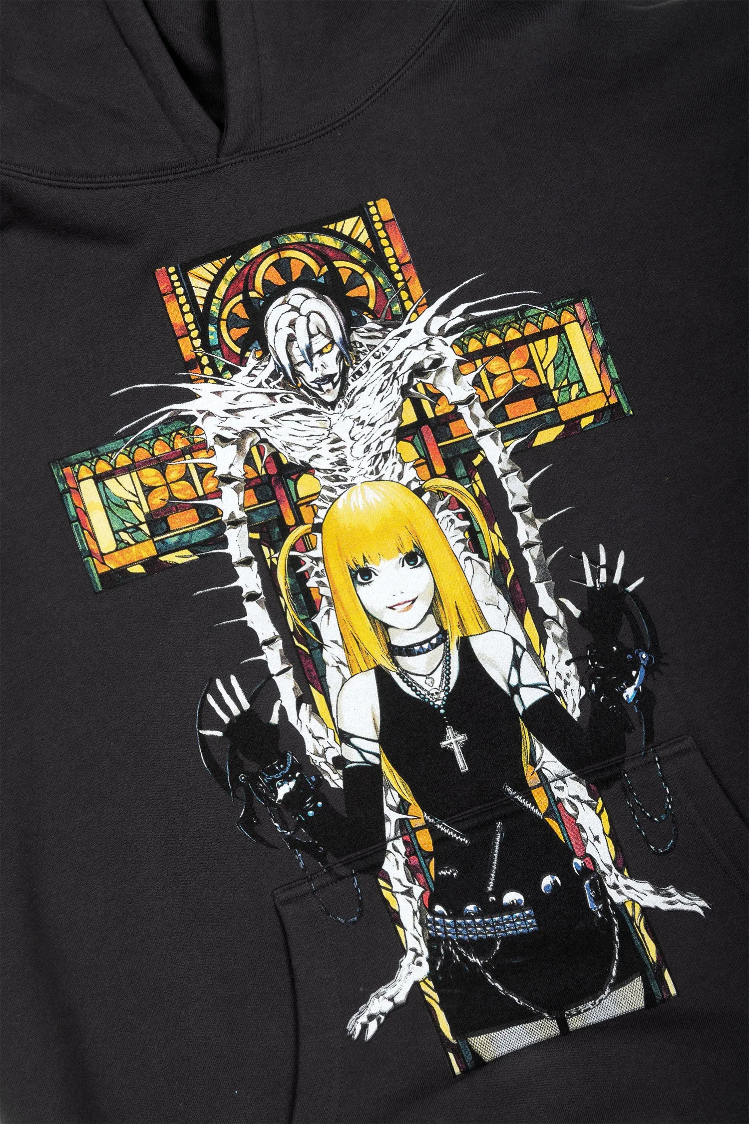 Death Note Misa Stained Glass Pullover Hoodie - Bristol Black