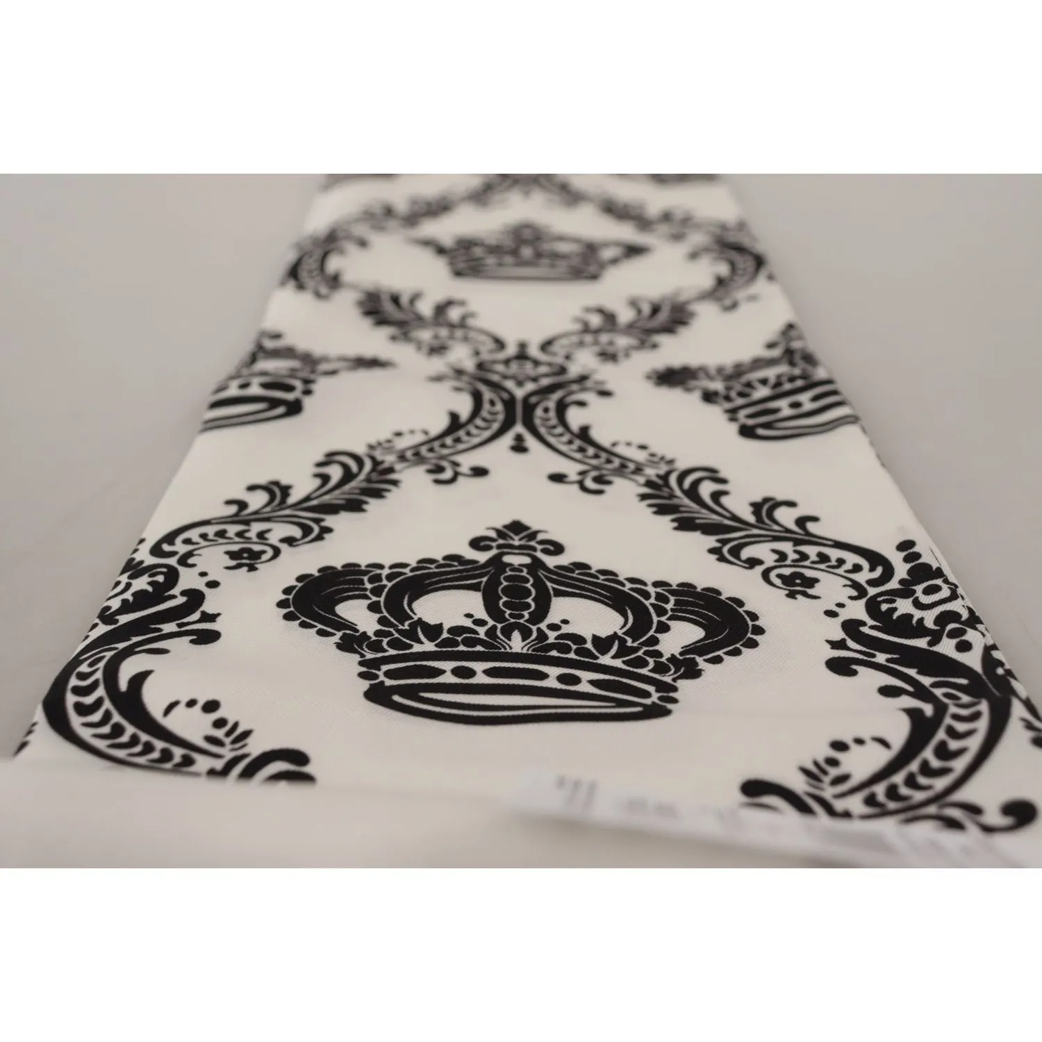 Dolce & Gabbana Royal Crown Printed Silk Men's Scarf