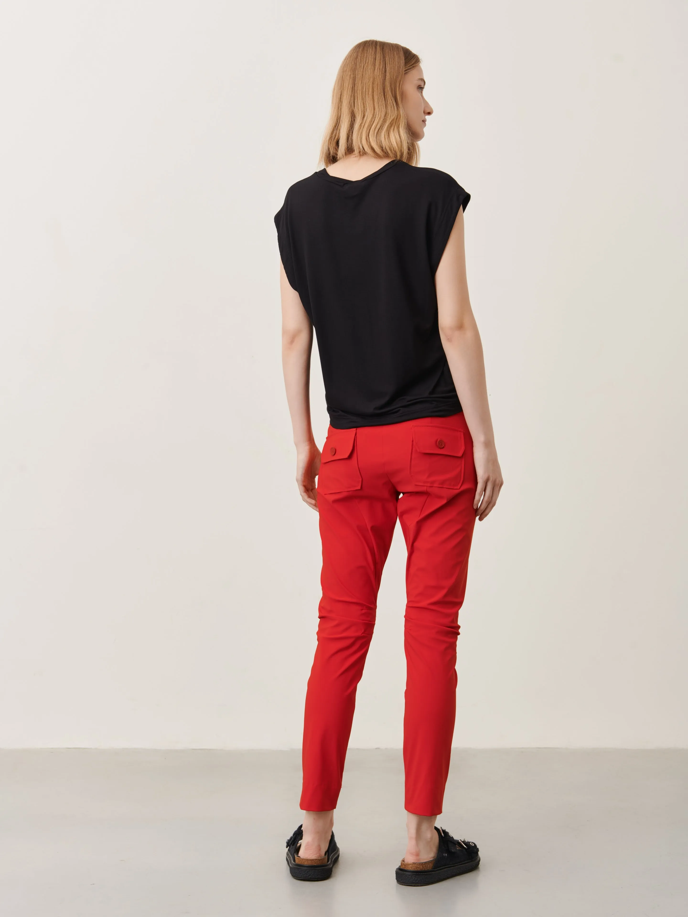 Doris Pants Technical Jersey | Red