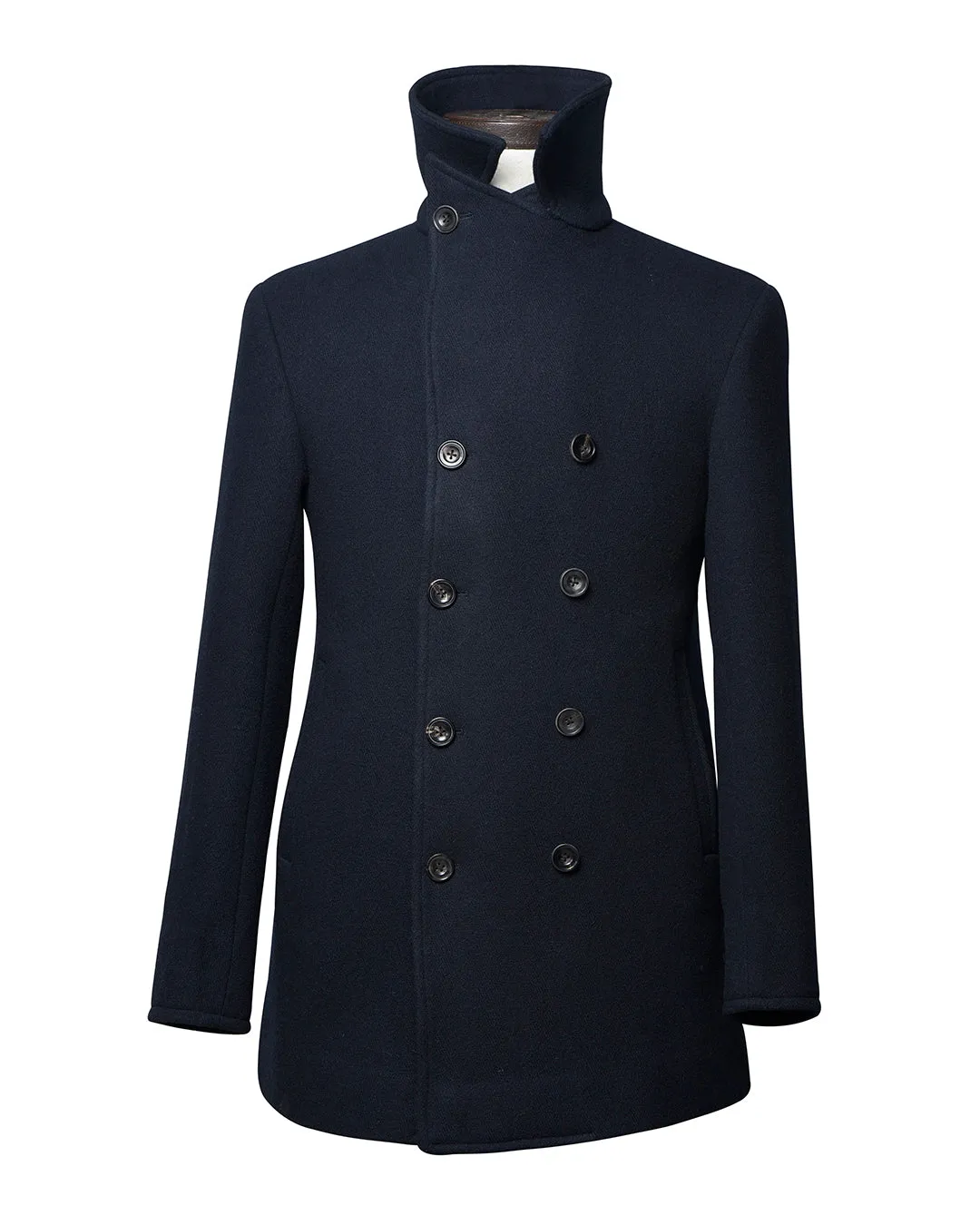 Dugdale Wool Peacoat - Navy