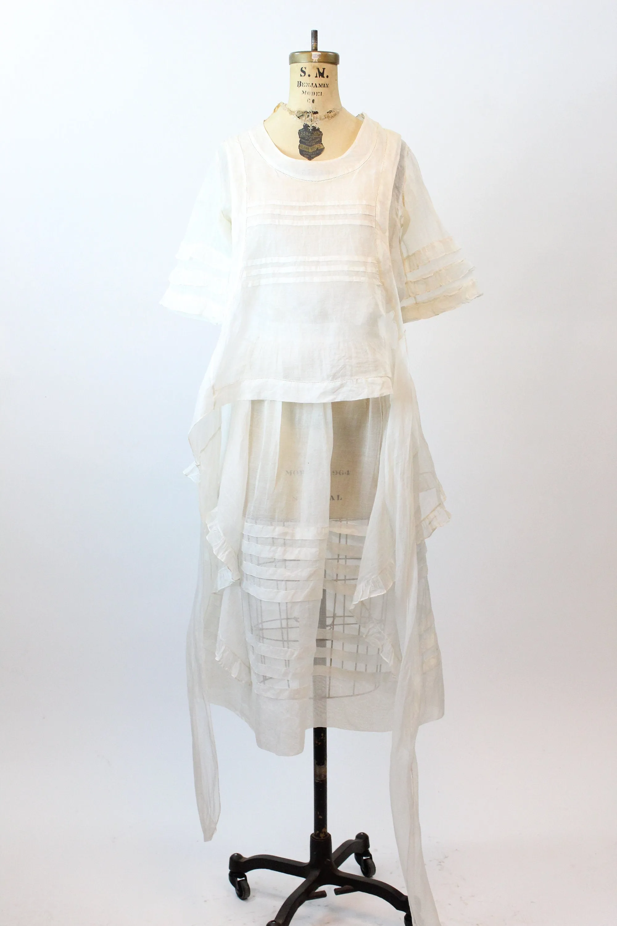 EDWARDIAN 1920s organdy dress small | new spring summer