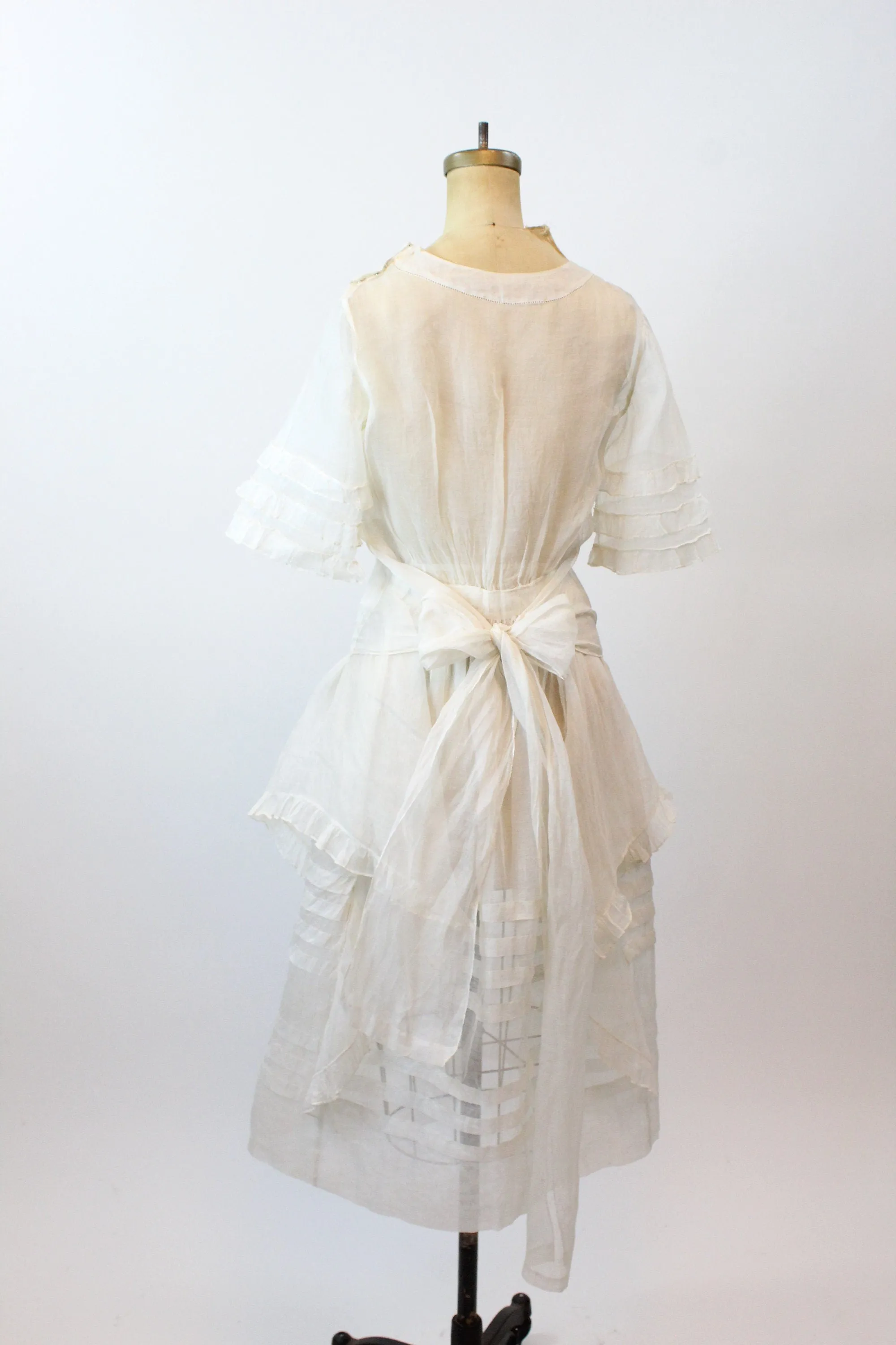 EDWARDIAN 1920s organdy dress small | new spring summer