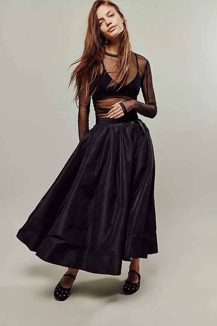 Emilia Full Skirt in Black