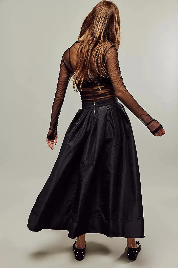 Emilia Full Skirt in Black