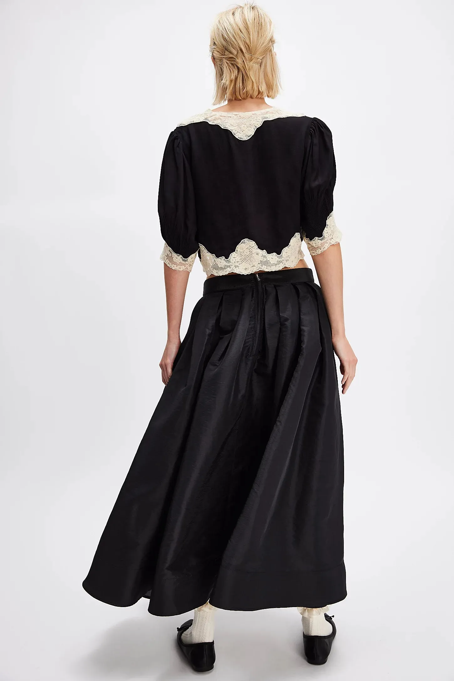 Emilia Full Skirt in Black