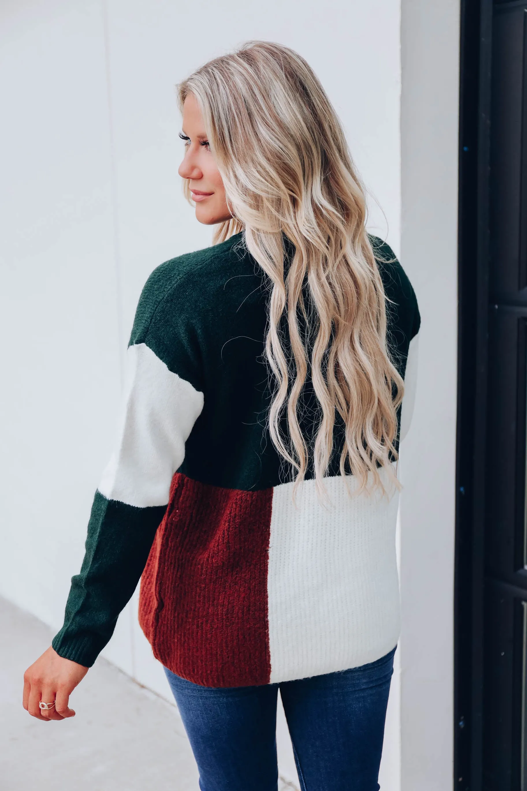 Esmeralda Color Block Sweater