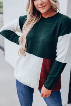 Esmeralda Color Block Sweater