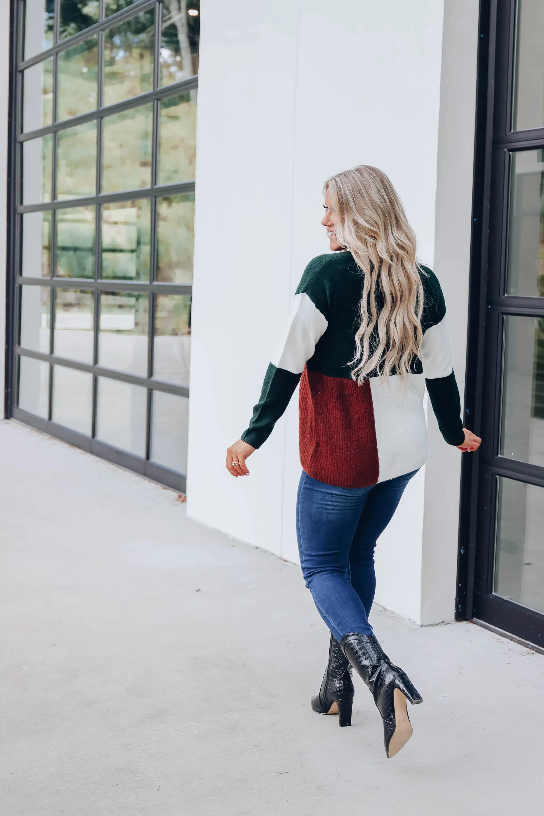 Esmeralda Color Block Sweater