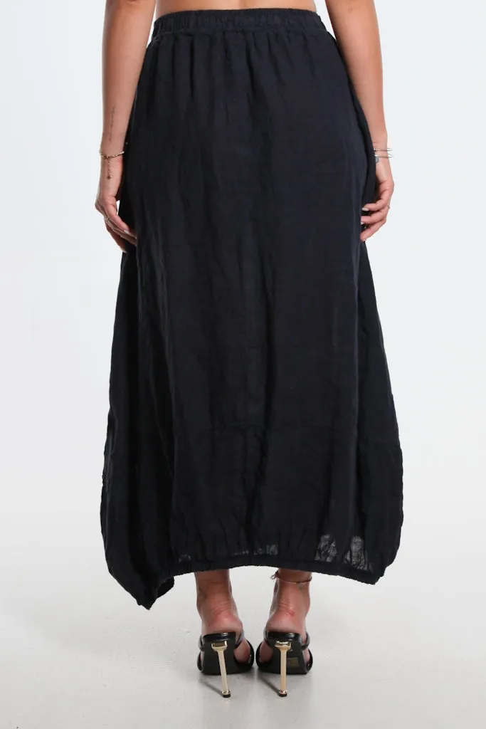 Farren Linen Balloon Bottom Skirt (SL110)