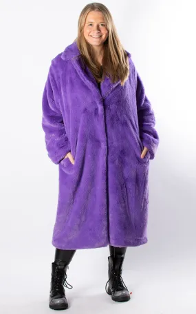 Faux Fur Coat | Violet