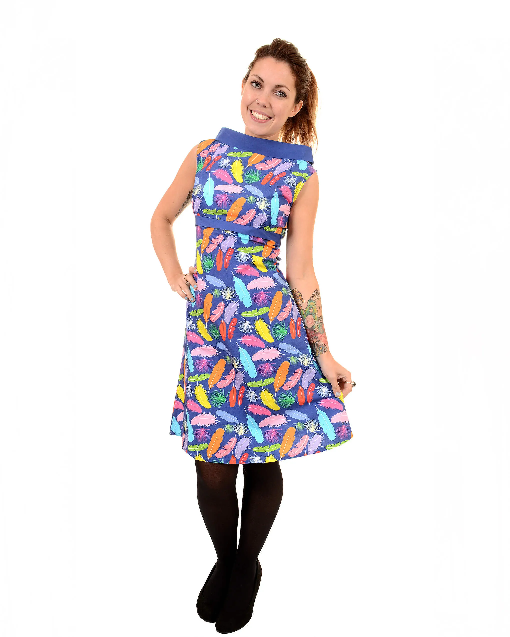 Feather 60’s Dress