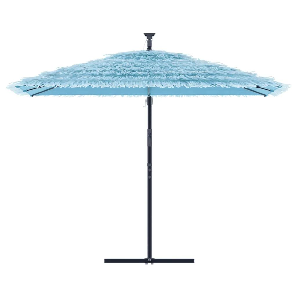 Garden Parasol with Steel Pole Blue 290x290x238 cm