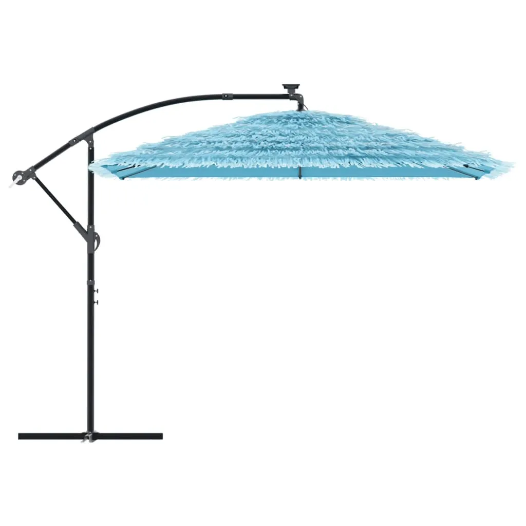 Garden Parasol with Steel Pole Blue 290x290x238 cm