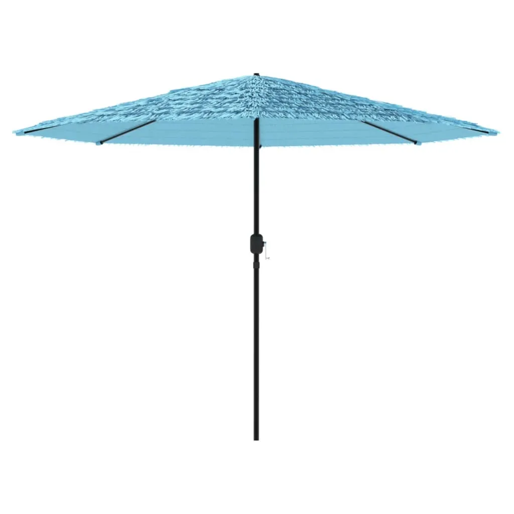 Garden Parasol with Steel Pole Blue 324x324x247 cm