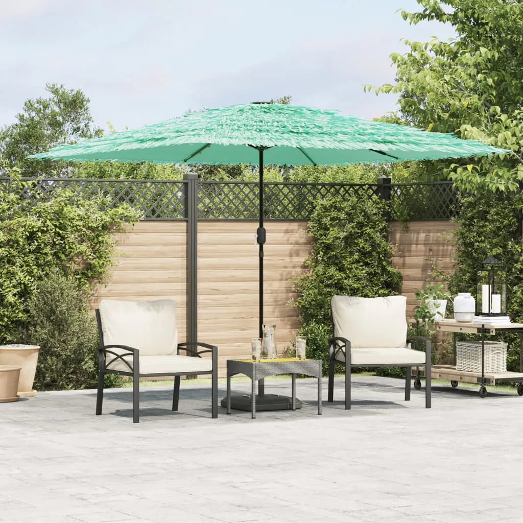 Garden Parasol with Steel Pole Green 290x290x238 cm