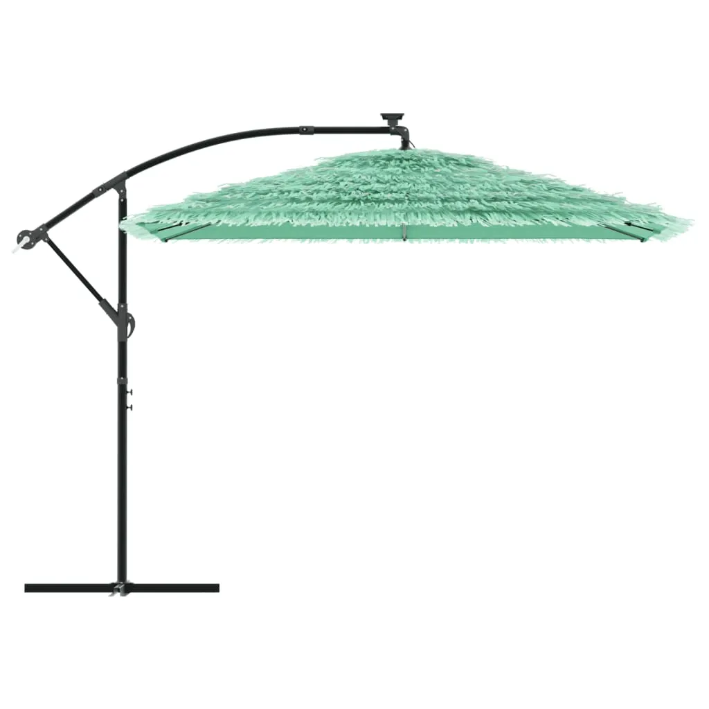 Garden Parasol with Steel Pole Green 290x290x238 cm