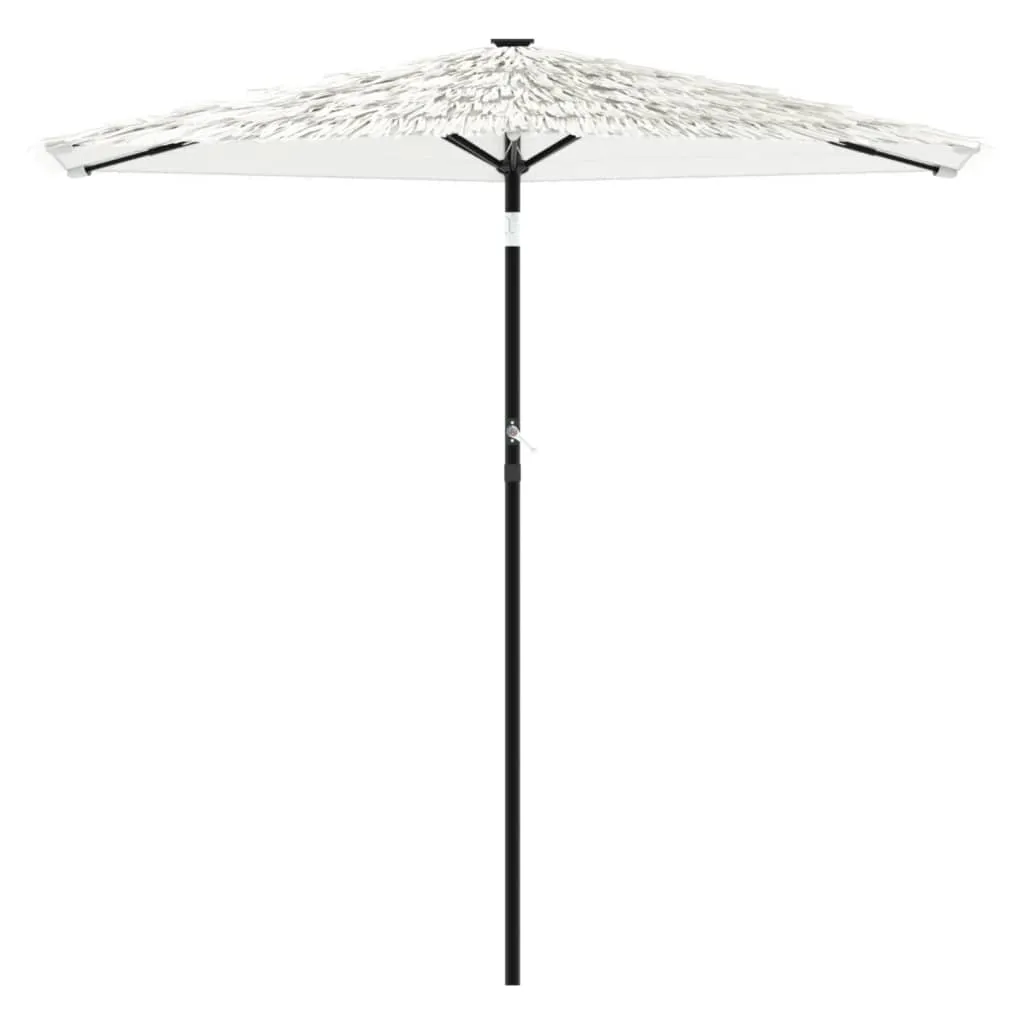 Garden Parasol with Steel Pole White 268x268x226 cm