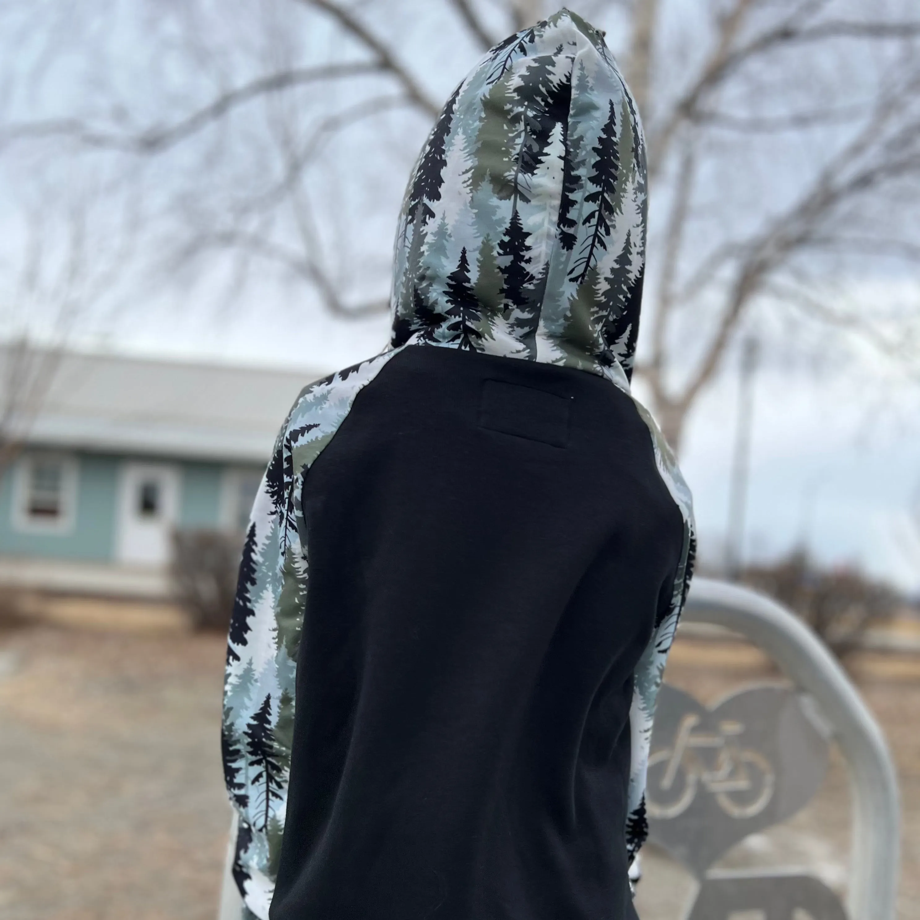 Girl's Forest Sleeve Hoodie