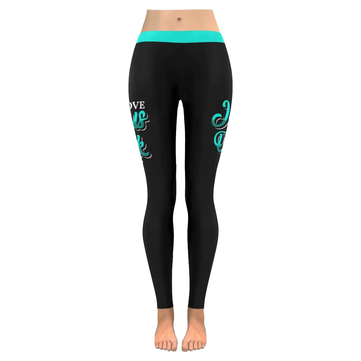 I Love Jesus But I Drink A Little Soft Leggings For Women Christian - Christian Leggings For Women