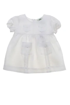 Infant Baby Girl Linen Guayabera Dress 3M-12M