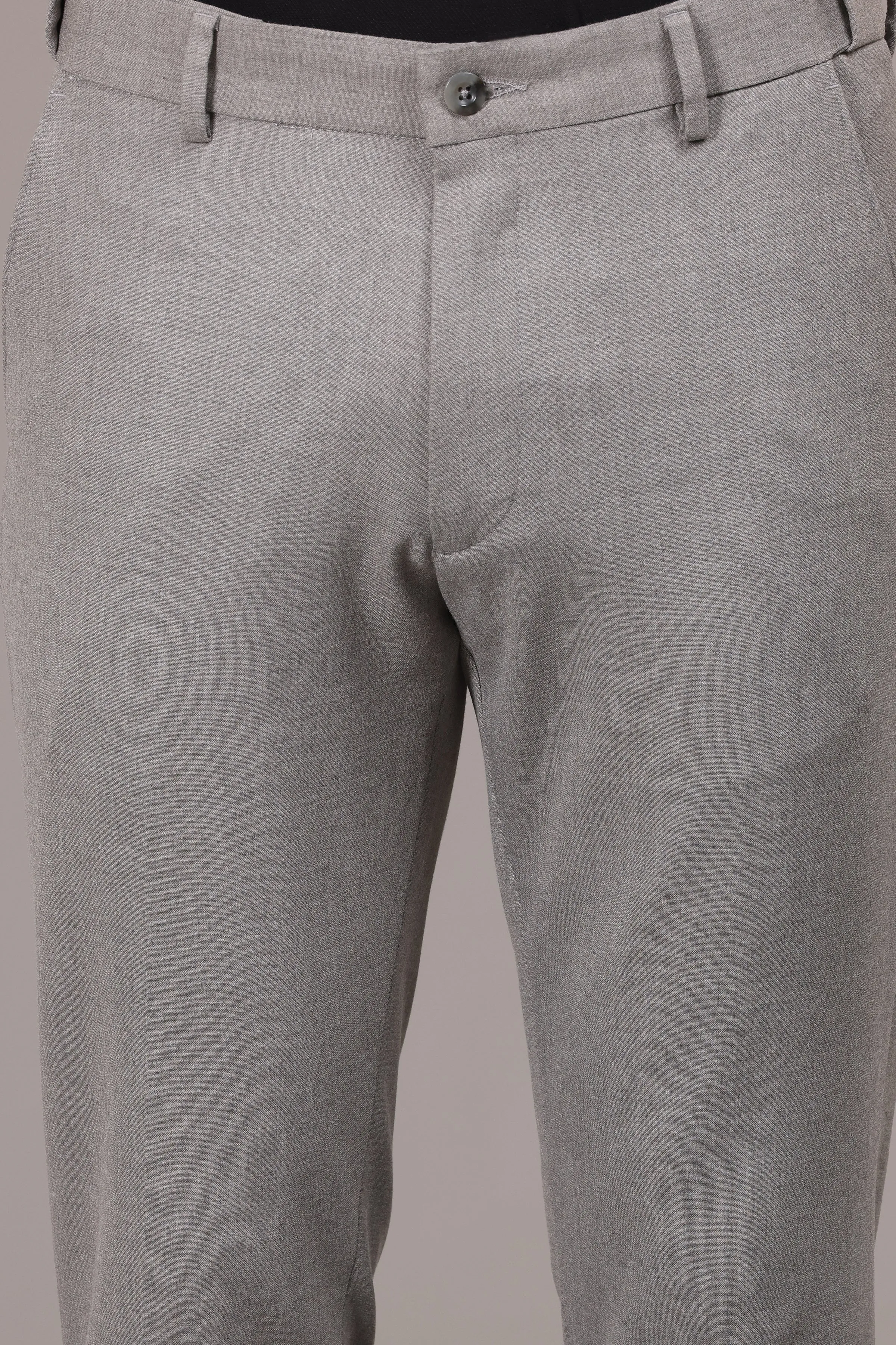 Ivyn Elegant Grey Formal Trousers for Men