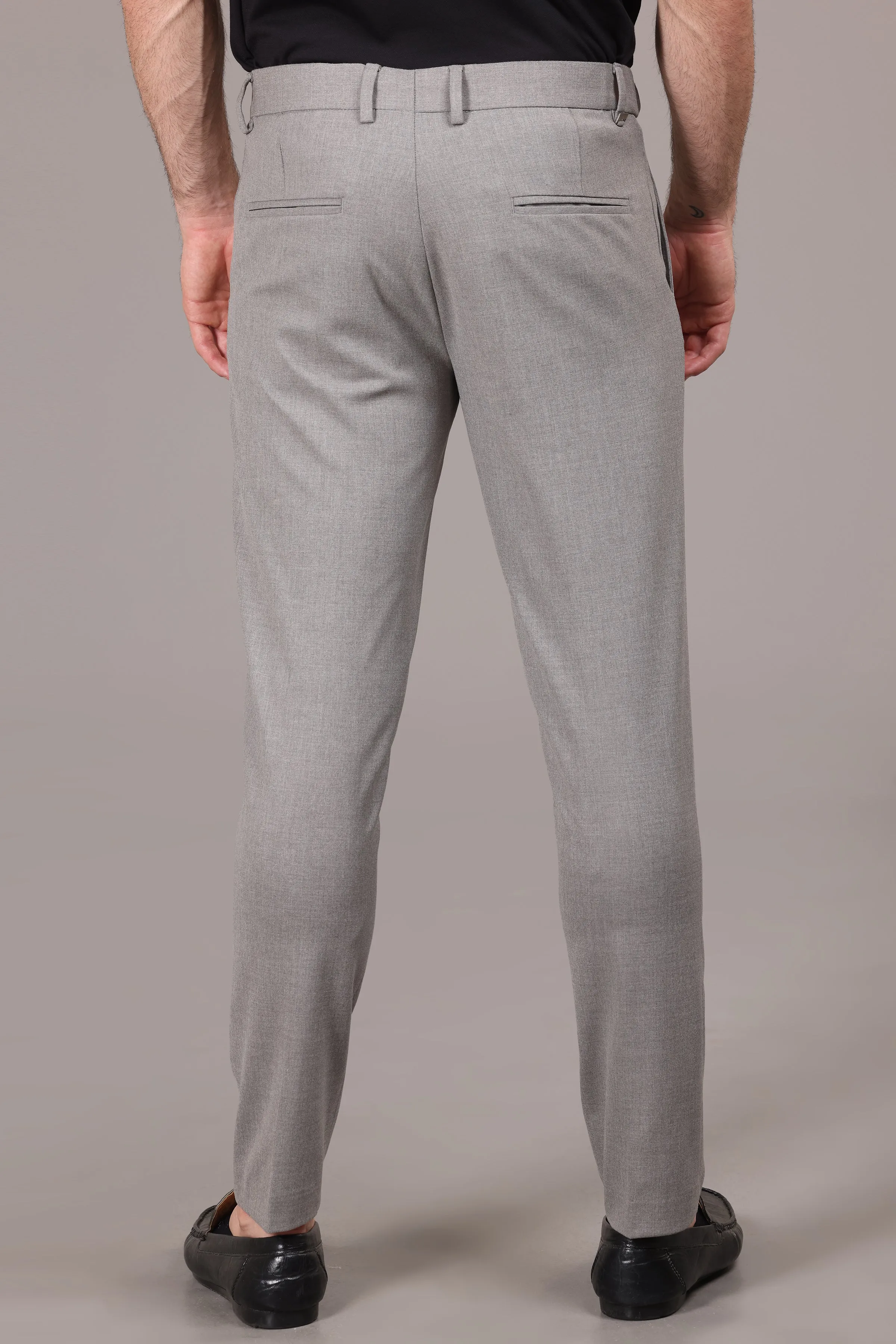 Ivyn Elegant Grey Formal Trousers for Men