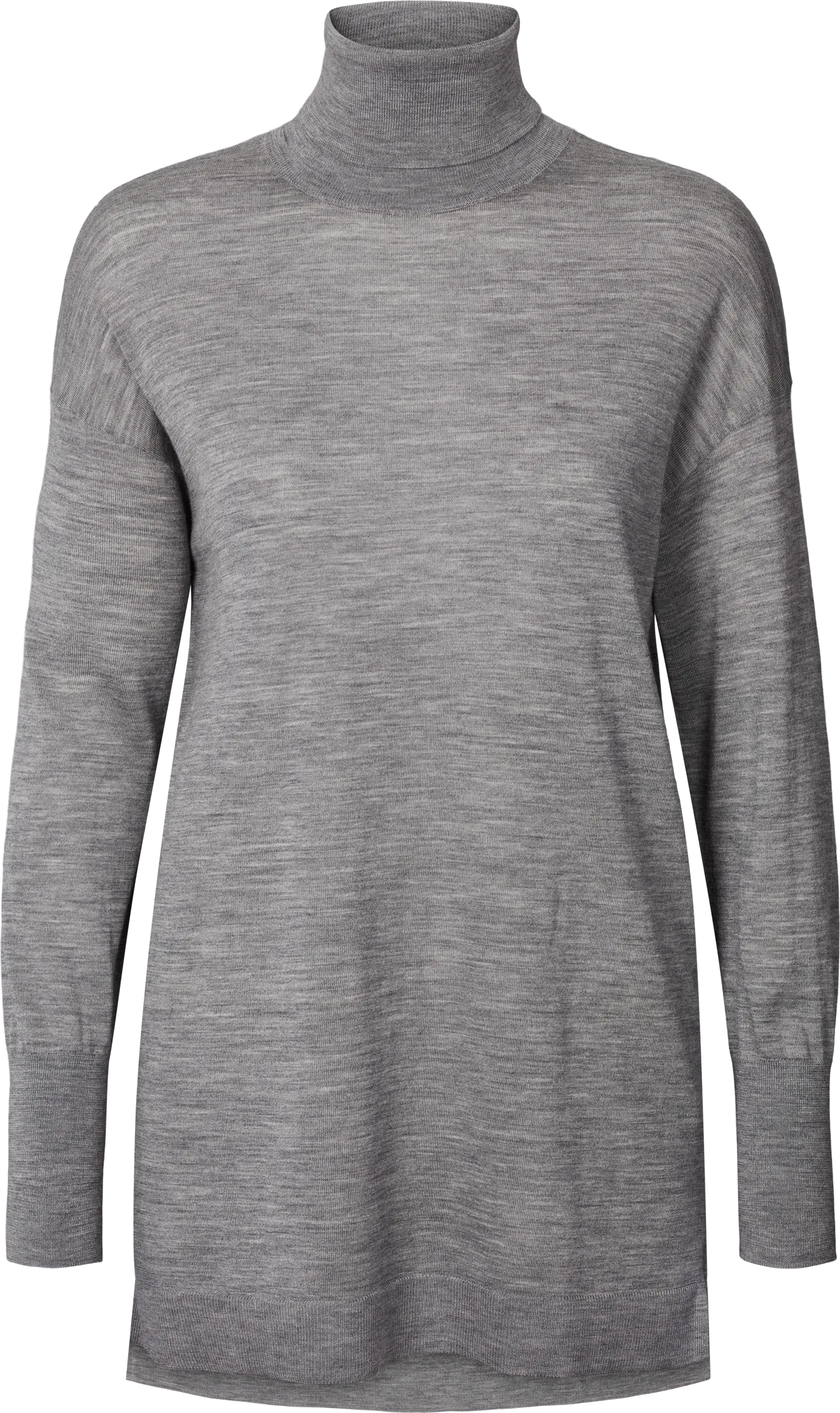 Julie Merino Turtleneck - Light Grey Melange