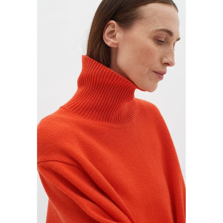 KaxyIW Turtleneck Pullover Orange