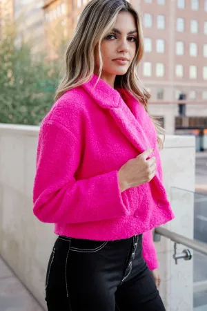 Madonna Fuchsia Crop Jacket