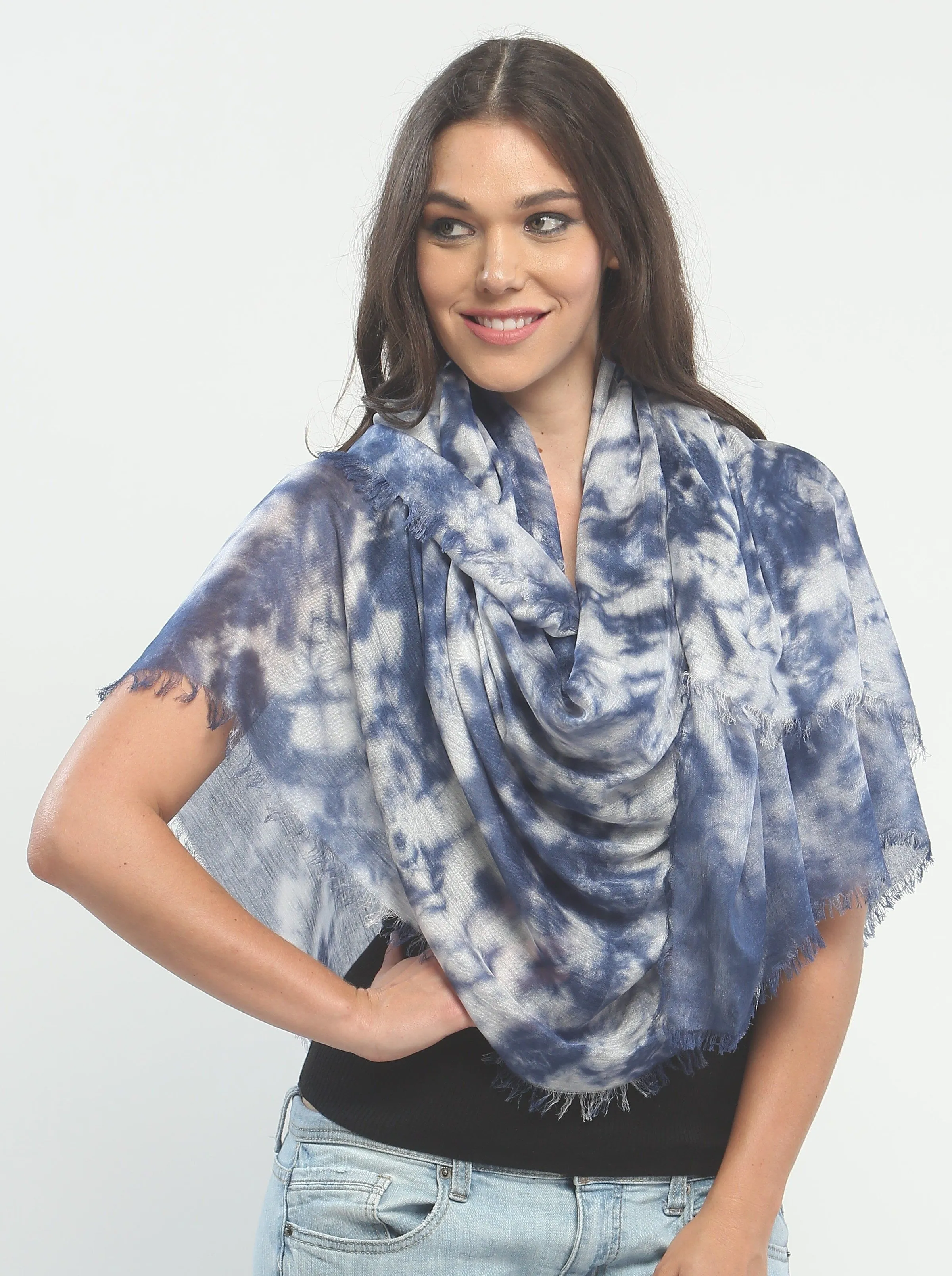 Marble Dyed Super Fine Scarf