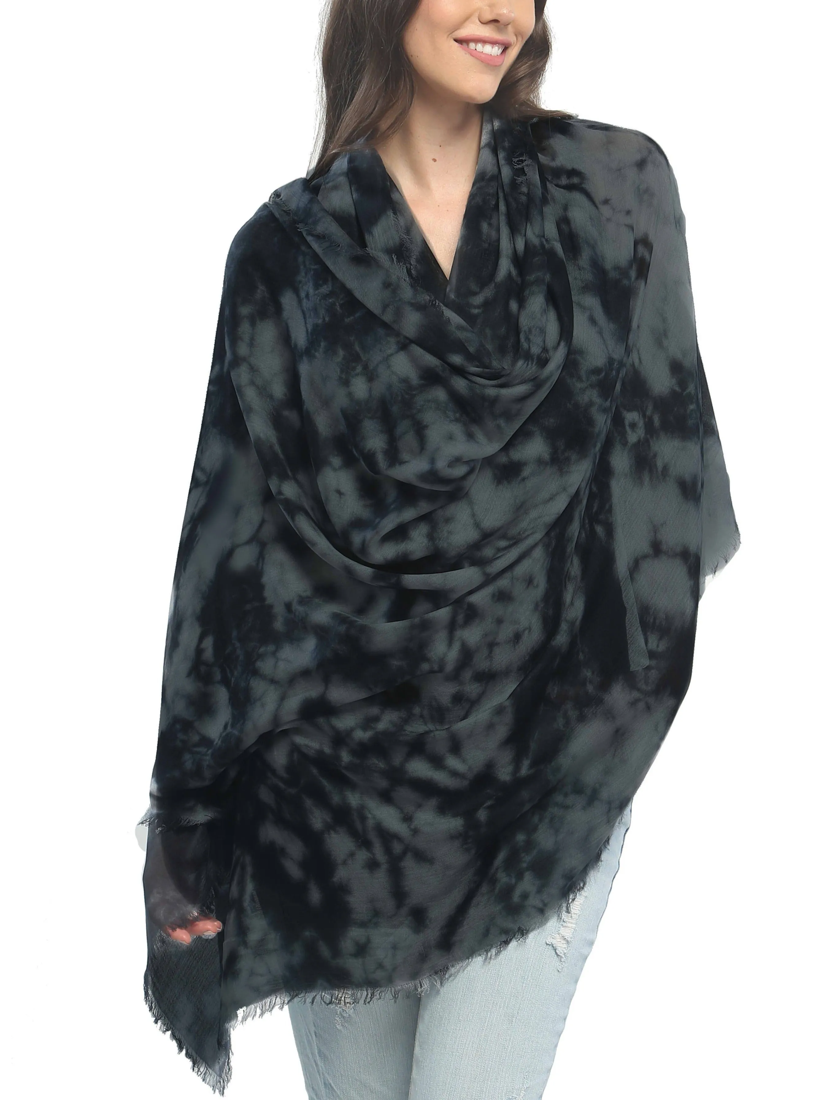 Marble Dyed Super Fine Scarf