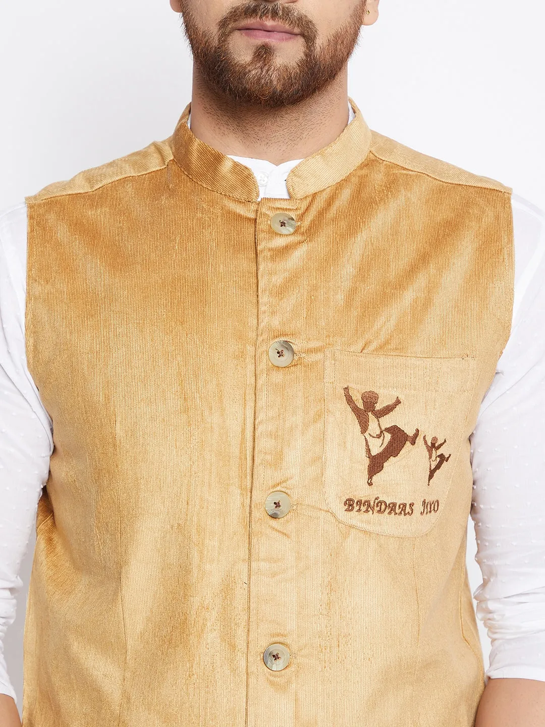 Men's Bindaas Jiyo Woven Design Jacket - Even Apparels