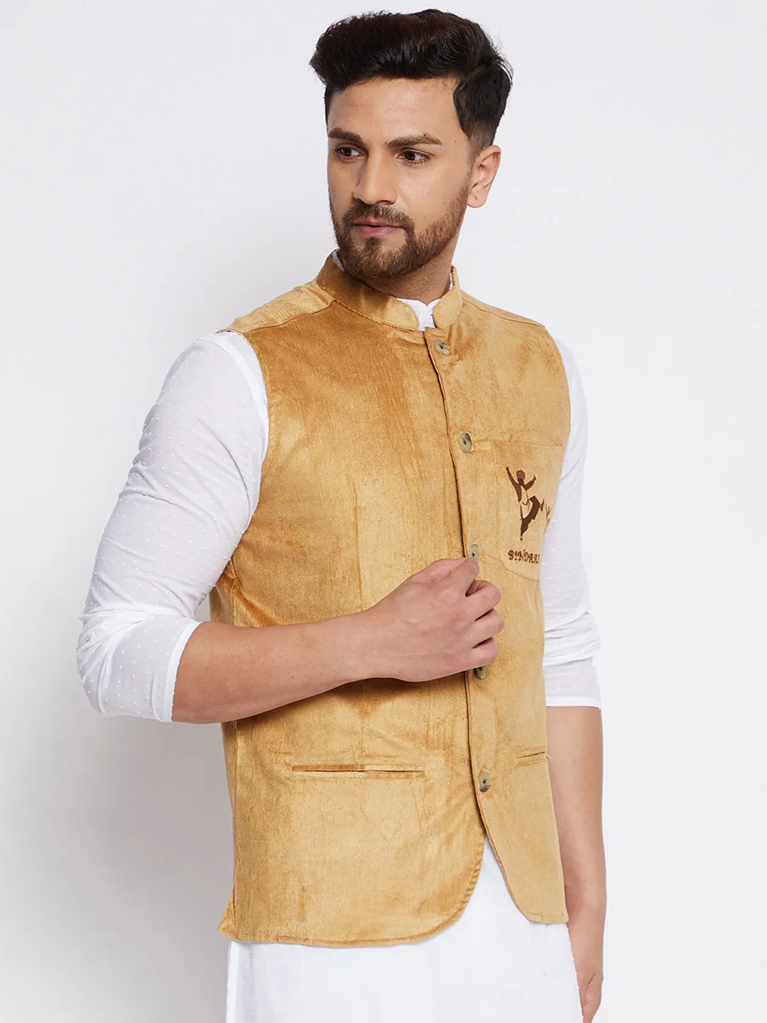 Men's Bindaas Jiyo Woven Design Jacket - Even Apparels