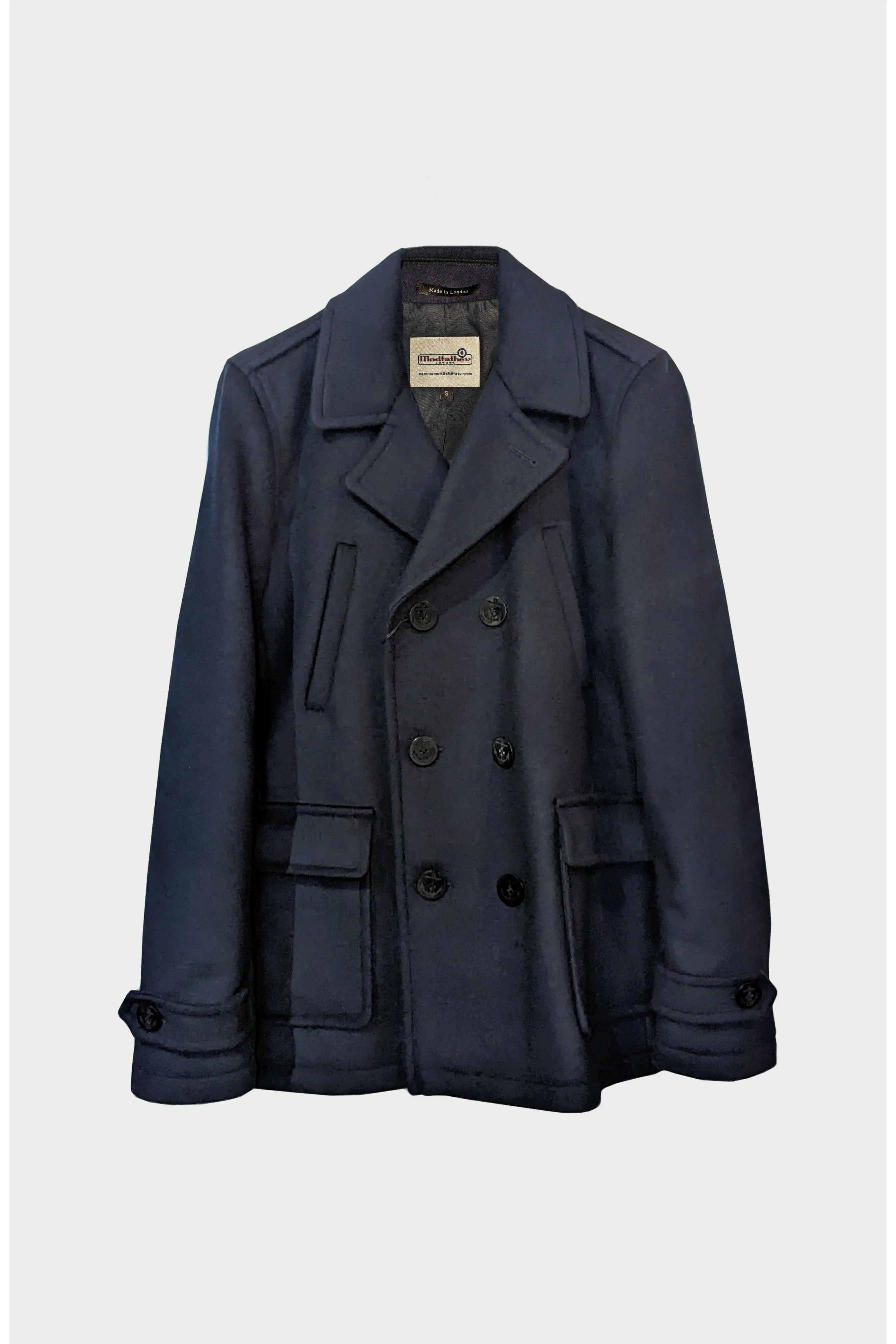 Modfather Clothing - Classic Mariner Navy Peacoat - Jacket