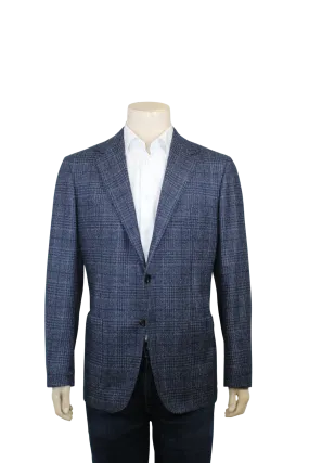 Navy Plaid Sport Coat