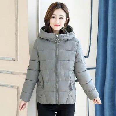 New Fashion Cotton Hooded Parkas Jacket