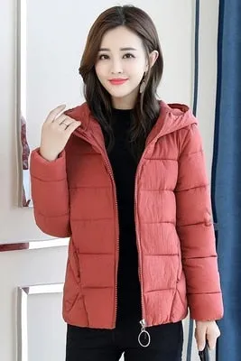 New Fashion Cotton Hooded Parkas Jacket